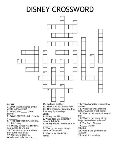 cruciverba disney|disney channel crossword puzzles.